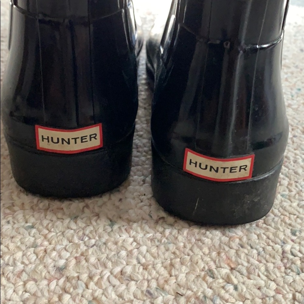 Hunter short rain boots size 9